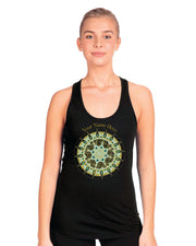 CUSTOM AL GOLD MANDALA DESIGN TOP CUSTOM WORDS