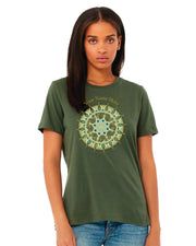 CUSTOM AL GOLD MANDALA DESIGN TOP CUSTOM WORDS