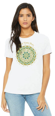 CUSTOM AL GOLD MANDALA DESIGN TOP CUSTOM WORDS