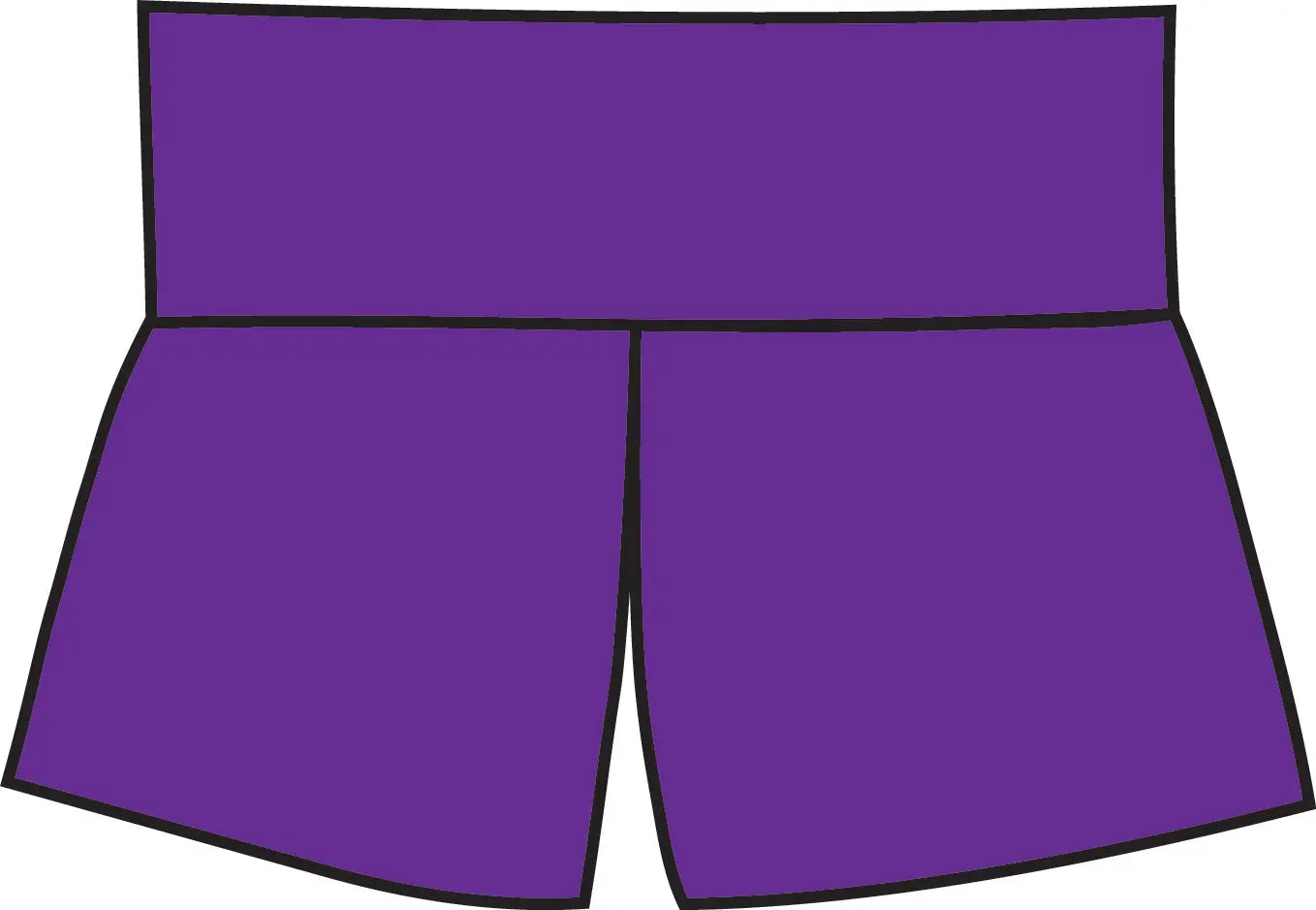 Bamboo Hi Lo Classic Hot Short SALE - Ancient Language Yoga Clothing