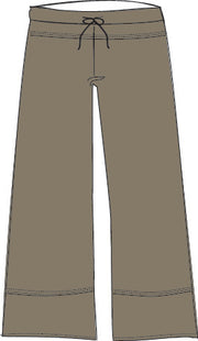 Bamboo Organic Cotton Chant Capri Women's Pant in Latte