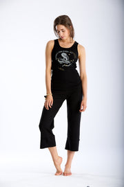 Arriving Soon Bamboo Organic Cotton Women's Chant Capri in Black (Copy)