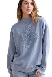 CUSTOM OM WILD SUN DESIGN OVERSIZE SWEATSHIRT