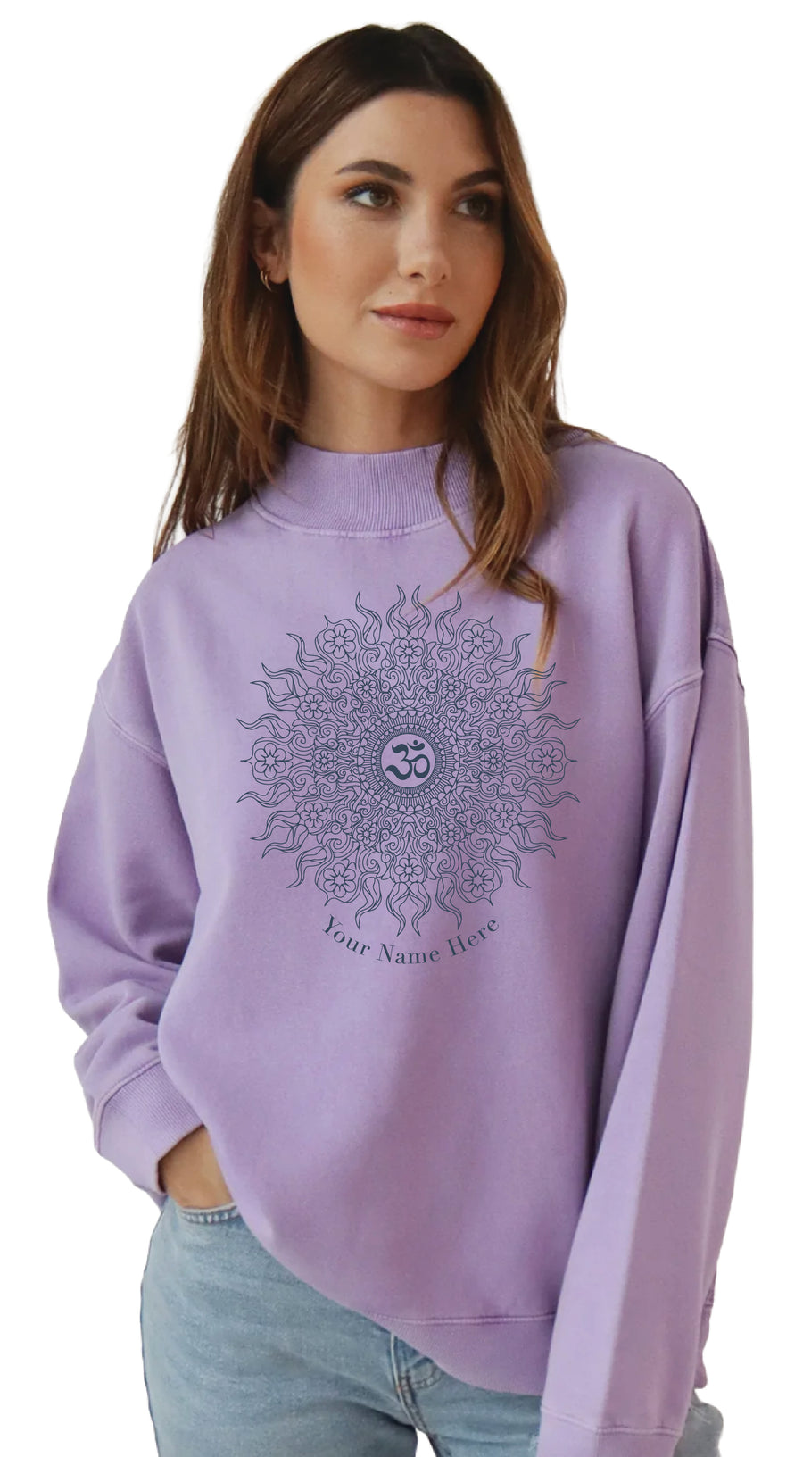 CUSTOM OM WILD SUN DESIGN OVERSIZE SWEATSHIRT