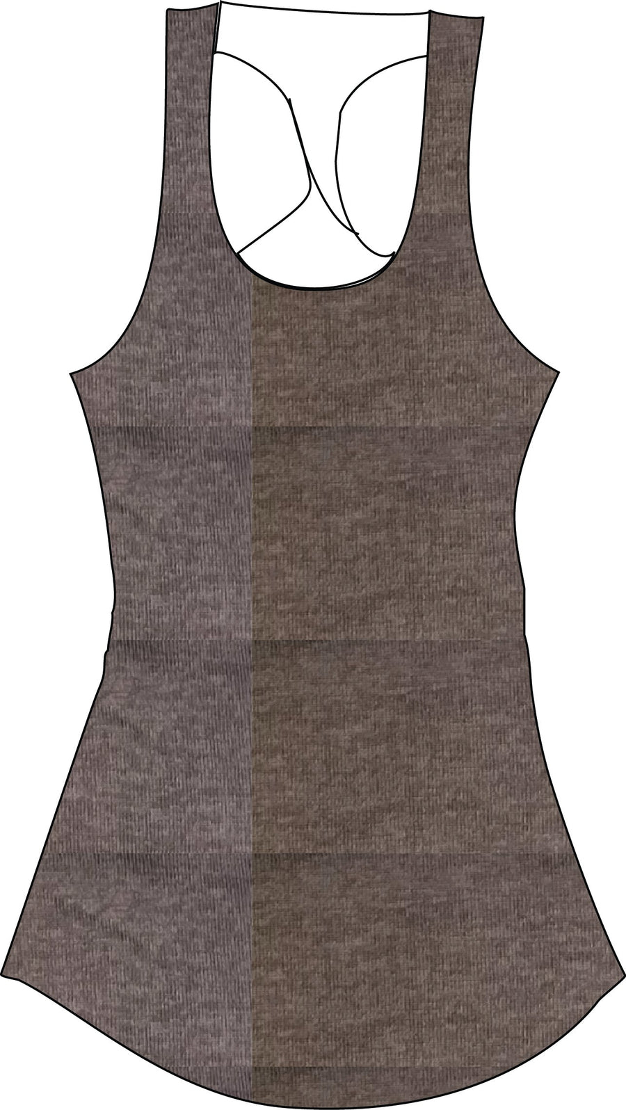 Featherweight Double Dye Women's Tank Top Ancient Language Yoga Clothing