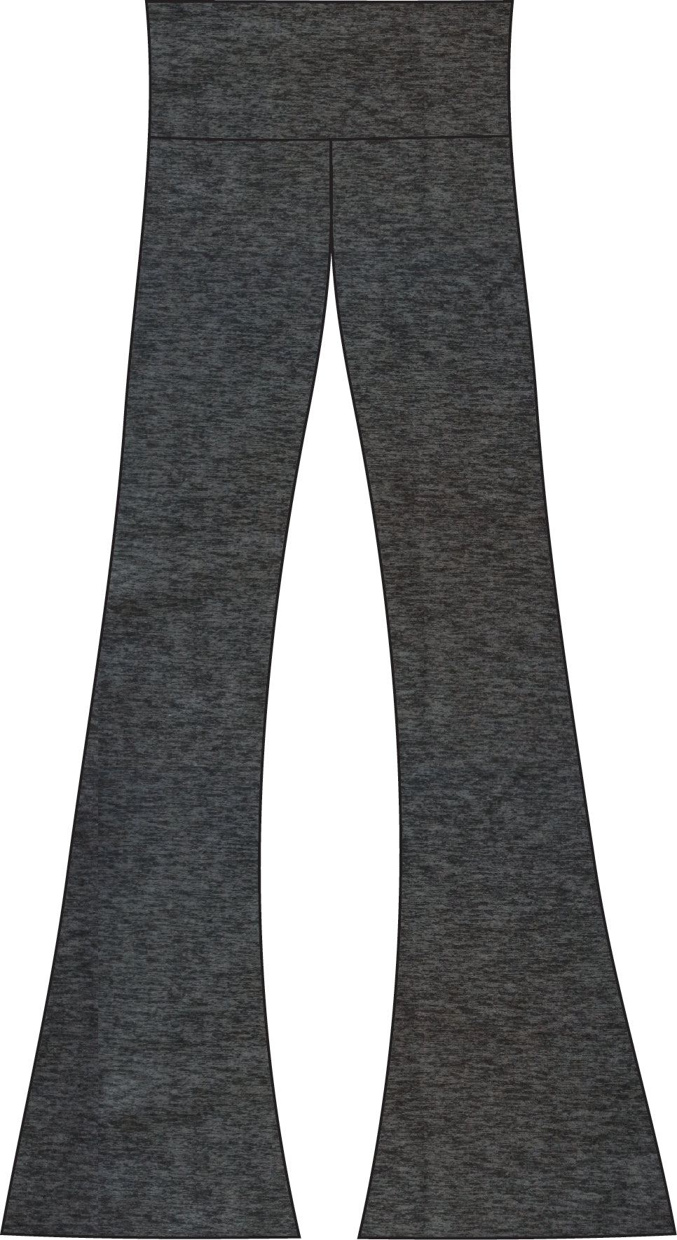 Bamboo Cotton Women's Bootcut Yoga Pant in Charcoal