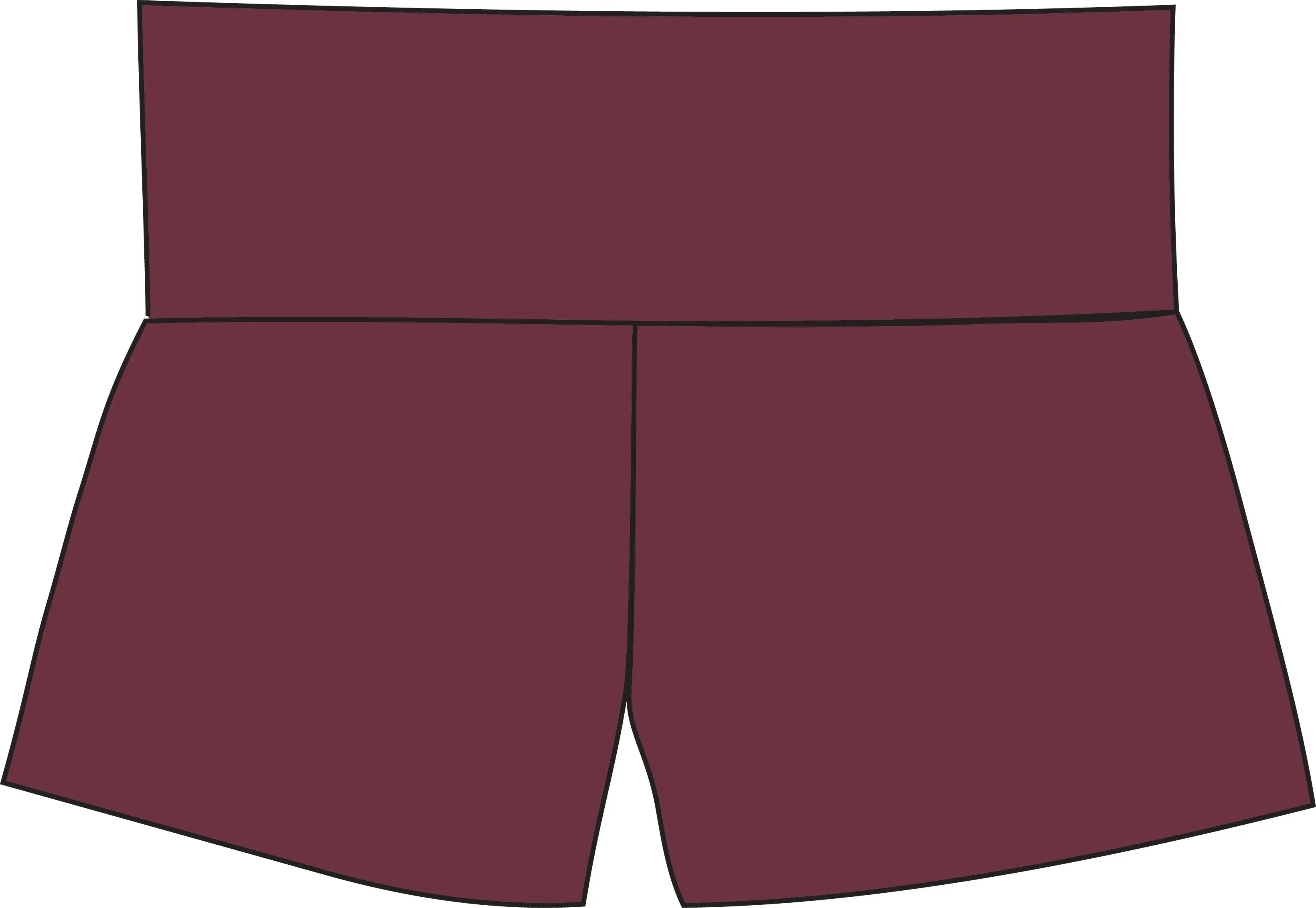 Bamboo Hi Lo Classic Hot Short SALE - Ancient Language Yoga Clothing