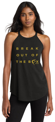 Journey Dance Break Out of the Box Rocker Tank Black