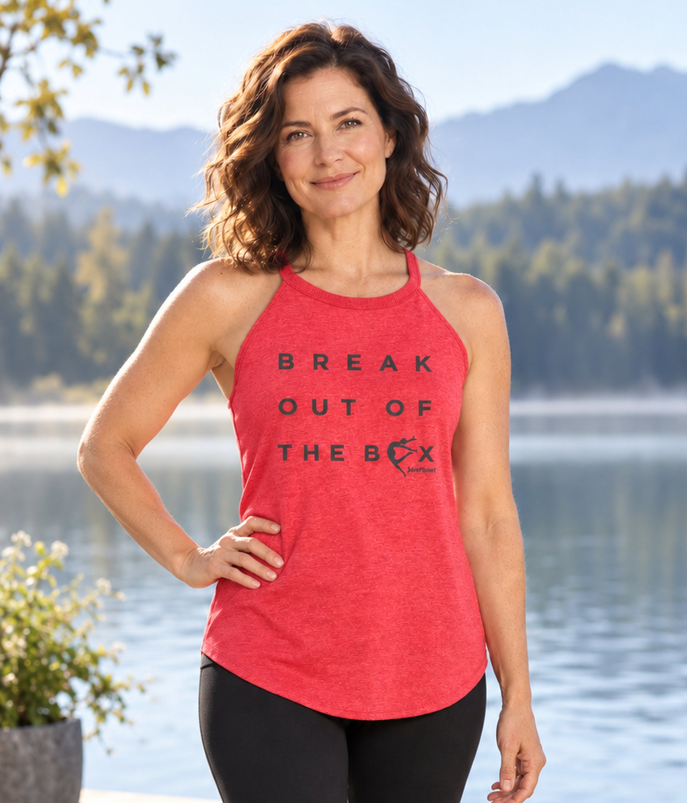 Journey Dance Break Out of the Box Rocker Tank Red
