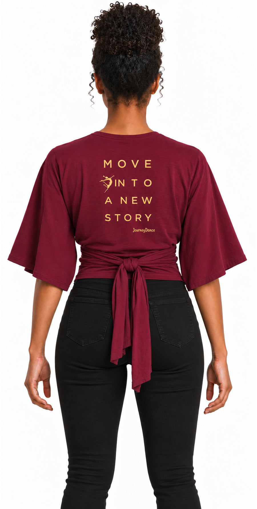Bamboo Cotton Stretch Tie Kimono Jacket Merlot Maroon