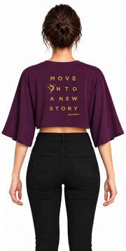 Bamboo Cotton Stretch Tie Kimono Jacket Plum