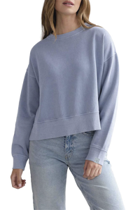 Malibu Women's Crew Sweatshirt in Ocean Blue