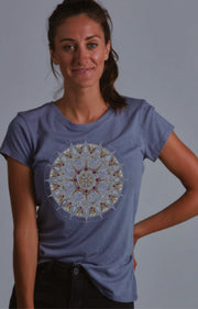 CUSTOM AL SILVER MANDALA DESIGN TOP CUSTOM WORDS