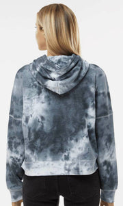 Mandala Women's Tie Dye Hoodie in Black