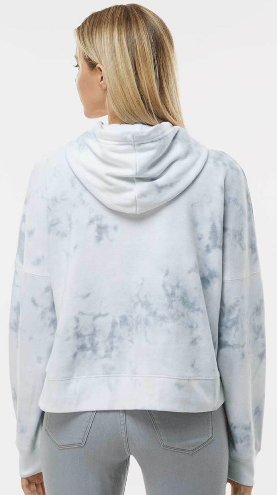 Mandala Women's Tie Dye Hoodie in Grey