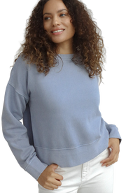 Malibu Women's Crew Sweatshirt in Ocean Blue