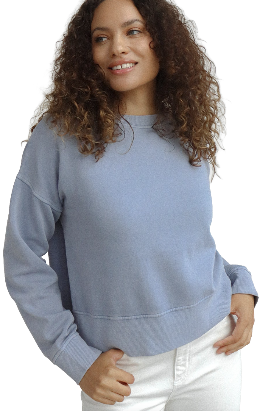 Malibu Women's Crew Sweatshirt in Ocean Blue