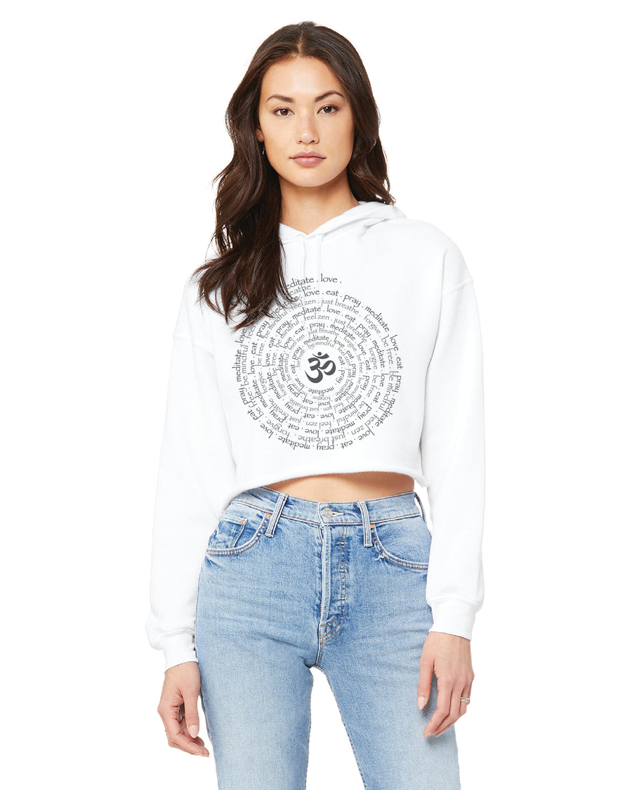 Zen Spiral Crop Hoodie